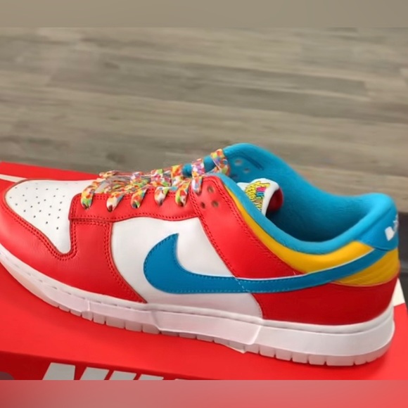 fruity pebble low dunks !